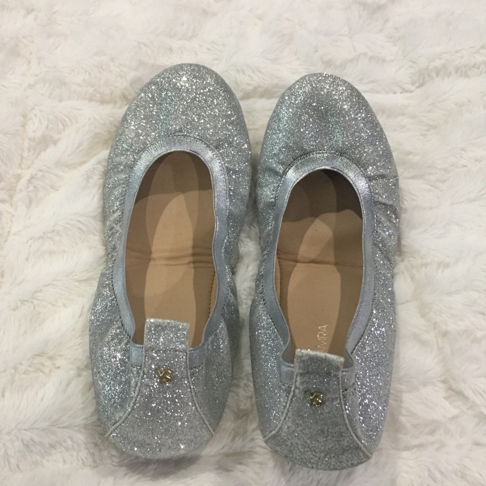 Yosi Samra | Silver Glitter Foldable Ballet 10